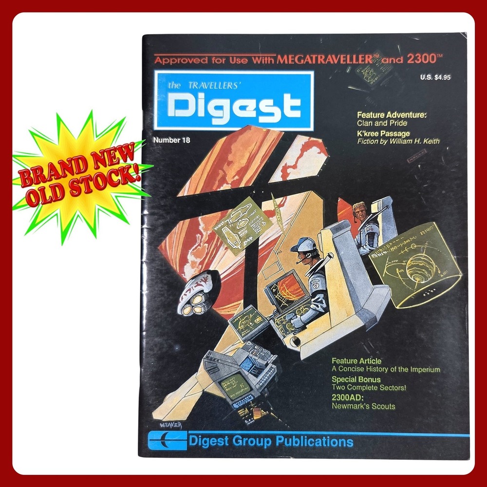 Travellers Digest 18 MegaTraveller 2300 AD RPG Magazine‎ GDW 1990 New